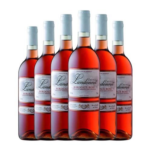 Château Landonnet Rosé Bordeaux 75 cl Rosé-Wein (Karton mit 6 Flaschen von 75 cl) von Château Landonnet