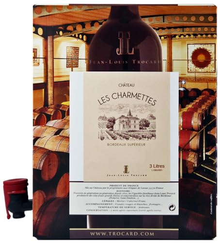 Château Les Charmettes A.O.C. Bordeaux Superiéur Bag-in-Box Rotwein trocken (3l) von Château Les Charmettes