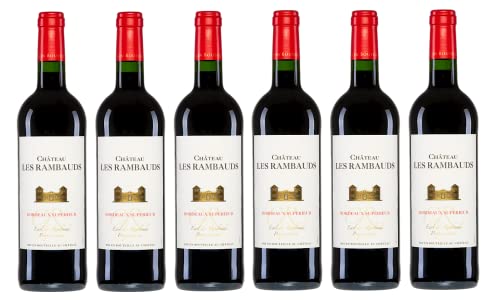 6x 0,75l - 2021er - Château Les Rambauds - Bordeaux Supérieur A.O.P. - Frankreich - Rotwein trocken von Château Les Rambauds