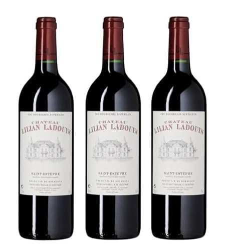 3x 0,75l - 2013er - Château Lilian Ladouys - Cru Bourgeois Supérieur - Saint Estèphe A.O.P. - Bordeaux - Frankreich - Rotwein trocken von Château Lilian Ladouys