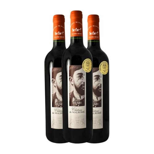 Château Malromé Bordeaux Supérieur 75 cl Rotwein (Karton mit 3 Flaschen von 75 cl) von Château Malromé