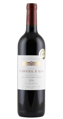 Château Monteil d'Arsac Haut-Médoc Cru Bourgeois 2016 | Rotwein | Bordeaux – Frankreich | 1 x 0,75 Liter von Château Monteil d’Arsac