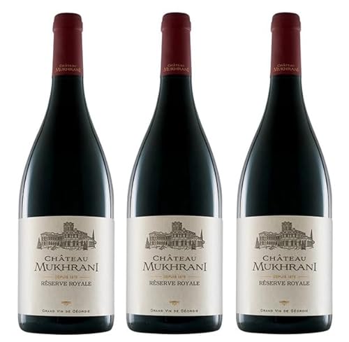 3x 0,75l - 2018er - Château Mukhrani - Reserve Royale - Red - Grande Vin de Géorgie - Georgien - Rotwein trocken von Château Mukhrani