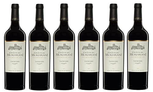 6x 0,75l - 2017er - Château Mukhrani - Tavkveri - Grande Vin de Géorgie - Georgien - Rotwein trocken von Château Mukhrani