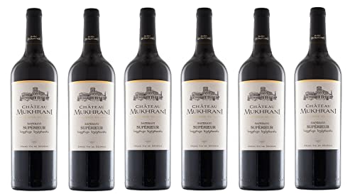 6x 0,75l - 2019er - Château Mukhrani - Saperavi Supérieur - Grande Vin de Géorgie - Georgien - Rotwein trocken von Château Mukhrani