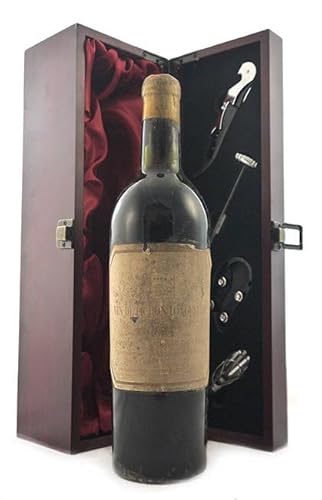 Chateau Pichon Longueville, Lalande 1952 2eme Grand Cru Classe Pauillac (Red wine) in einer mit Seide ausgestatetten Geschenkbox, da zu 4 Weinaccessoires, 1 x 750ml von Chateau Pichon Longueville,