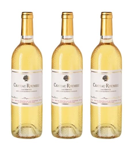 3x 0,75l - 2017er - Château Roumieu - Sauternes A.O.P. - Bordeaux - Frankreich - Weißwein süß von Château Roumieu