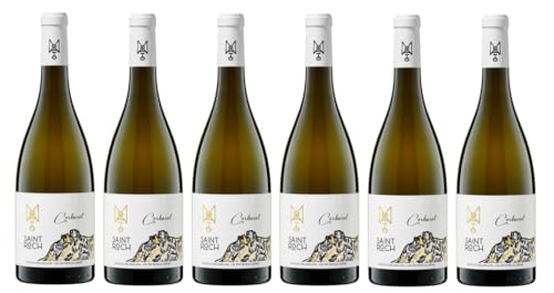 6x 0,75l - 2022er - Château Saint-Roch - Corbarol - Blanc - Côtes du Roussillon A.O.P. - Frankreich - Weißwein trocken von Château Saint-Roch