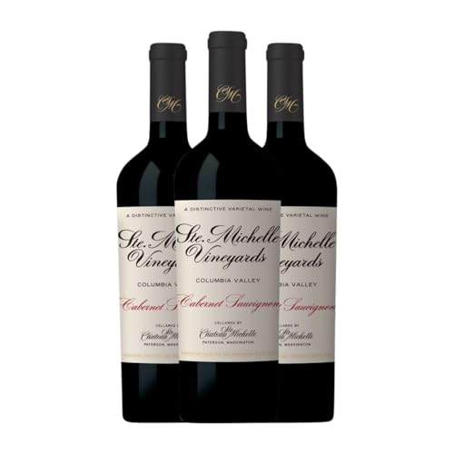 Château Ste. Michelle Retro Merlot Columbia Valley 75 cl Rotwein (Karton mit 3 Flaschen von 75 cl) von Château Ste. Michelle