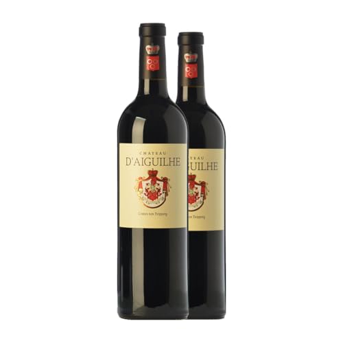 Château d'Aiguilhe Côtes de Castillon Alterung 75 cl Rotwein (Karton mit 2 Flaschen von 75 cl) von Château d'Aiguilhe