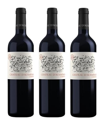 3x 0,75l - 2019er - Domaines Barons de Rothschild (Lafite) - Château d'Aussières - Corbières A.O.P. - Languedoc - Frankreich - Rotwein trocken von Château d'Aussières