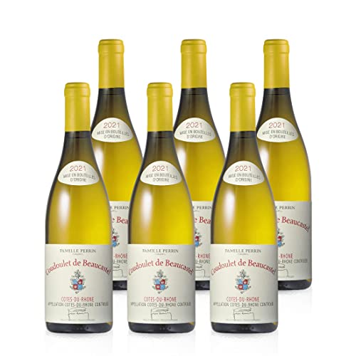 Coudoulet de Beaucastel Bio Blanc 2021 Côtes du Rhône Weißwein trocken - Famille Perrin (6x0,75L) von Château de Beaucastel