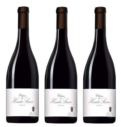 3x 0,75l - 2019er - Château de Haute-Serre - Georges - Cahors A.O.P. - Frankreich - Rotwein trocken von Château de Haute-Serre