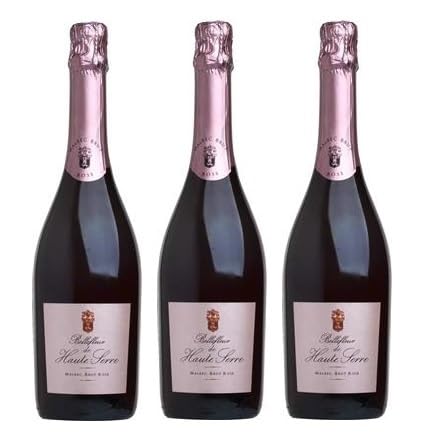 3x 0,75l - Château de Haute-Serre - Bellefleur de Haute-Serre - Rosé Brut - Frankreich - Rosé-Schaumwein brut von Château de Haute-Serre