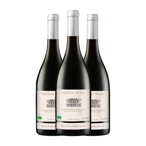 Château de Jau Rouge Minervois 75 cl Rotwein (Karton mit 3 Flaschen von 75 cl) von Château de Jau