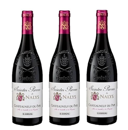 3x 0,75l - 2022er - Saintes Pierres de Nalys - Châteauneuf-du-Pape A.O.P. - Rhône - Frankreich - Rotwein trocken von Château de Nalys