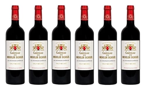 6x 0,75l - Château du Moulin Rouge - Cru Bourgeois Supérieur - Haut-Médoc A.O.P. - Bordeaux - Frankreich - Weißwein trocken von Château du Moulin Rouge