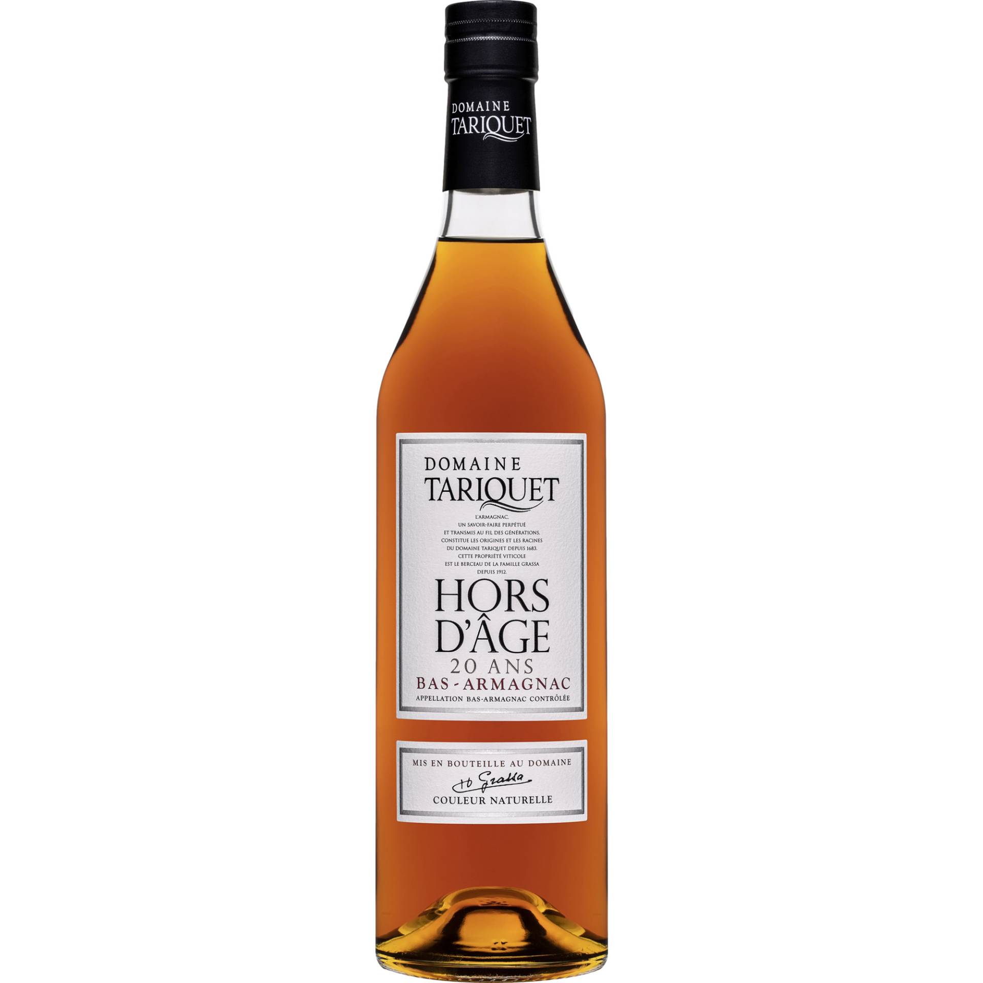 Armagnac Domaine Tariquet Hors d’Âge 20 Ans, Armagnac AC, 0,7L, 42% Vol, Südwestfrankreich, Spirituosen von Château du Tariquet P. Grassa Fille & Fils, 32800 Eauze, Gers