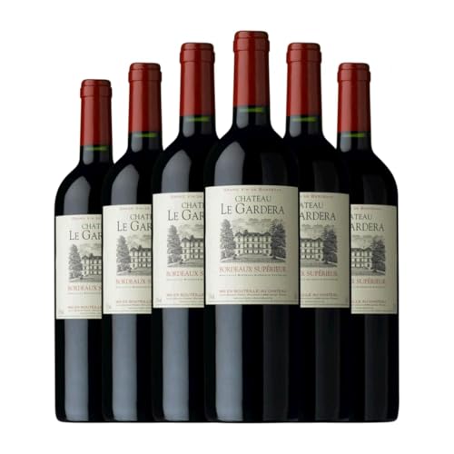 Château le Gardera Bordeaux Supérieur 75 cl Rotwein (Karton mit 6 Flaschen von 75 cl) von Château le Gardera