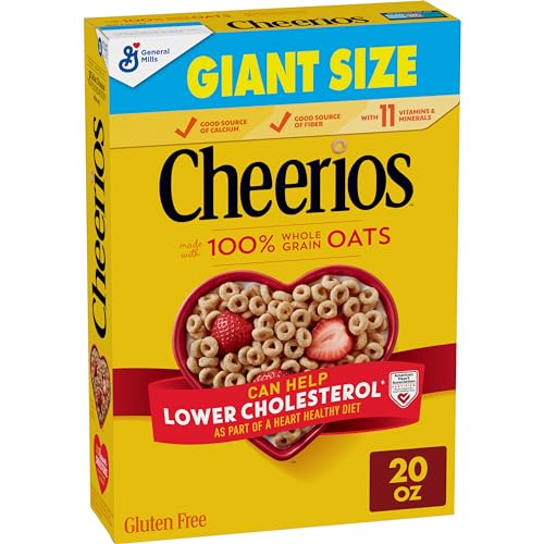 Cheerios Heart Healthy Cerealien, glutenfreies Getreide mit Vollkornhafer, Riesengröße, 590 ml von Cheerios