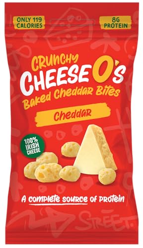 CheeseO's Puffkäsenuggets - Cheddar 10 Beutel à 20g - Ketosnacks - Perfekt für Aperio|Reich an Proteinen - kohlenhydratarm - Keto-/Keto-Diät - Glutenfrei von Cheese O's