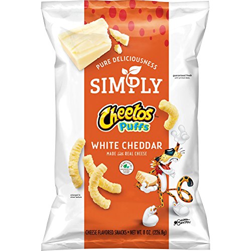Cheetos Cheese Snacks, Simply White Cheddar Puffs, 8 oz von Cheetos