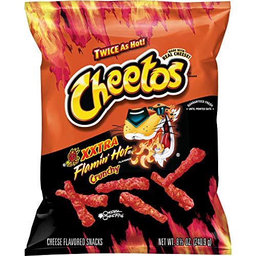 Cheetos Crunchy Xtra Hot Cheese Flavored Snacks 8.5 oz / 240.9 g pack of 1 von Cheetos