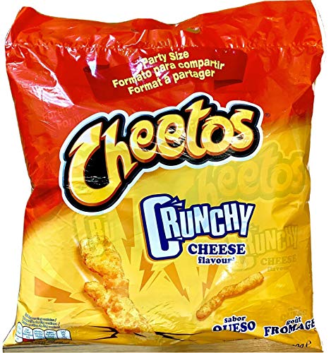 Walkers Cheetos Crunchy Cheese Crisps Fried Corn Snacks Chips 400g 2er Pack von Cheetos