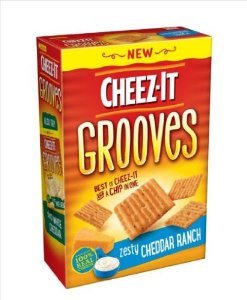 Sunshine Bakeries, Cheez-It Grooves, 266 ml Box (4 Stück) (wählen Sie Geschmack) (Zesty Cheddar Ranch) von Cheez-It