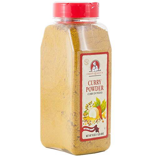 Chef's Quality Currypulver-Gewürz ohne MSG-Zusatz von 0,5 kg – Chef-Qualität, 473 ml von Chef's Quality