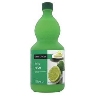 Chef's Larder Lime Juice 1 Litre x Case of 6 von Chefs Larder