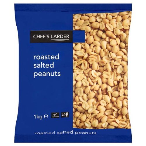 Chef's Larder Roasted Salted Peanuts 1kg (Packung 3) von Chefs Larder