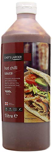 Chefs Larder Hot Chilli Sauce 1L Für Vegetarier geeignet von Chefs Larder