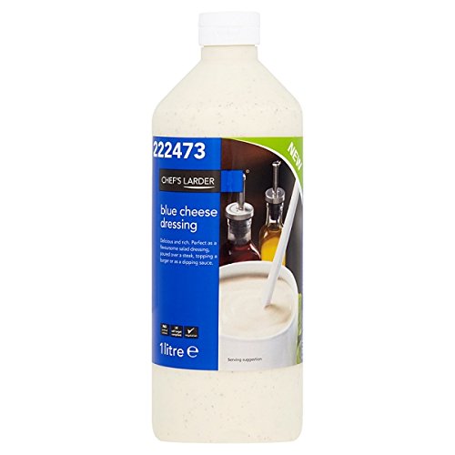 Koch Larder Blue Cheese Dressing 1 Liter (Packung mit 1ltr) von Chefs Larder