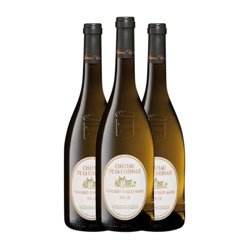 Chéreau Carré Château de la Chesnaie sur Lie Melon de Bourgogne Muscadet-Sèvre et Maine 75 cl Weißwein (Karton mit 3 Flaschen von 75 cl) von Chéreau Carré