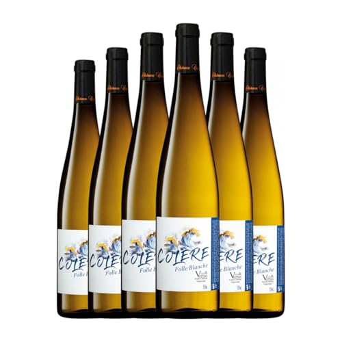 Chéreau Carré Colère Folle Blanche Vices Vertus Follec Weiß 75 cl Sin Alcohol Weißwein (Karton mit 6 Flaschen von 75 cl) von Chéreau Carré