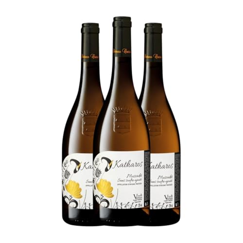 Chéreau Carré Katharos Melon de Bourgogne Crémant de Loire 75 cl Weißwein (Karton mit 3 Flaschen von 75 cl) von Chéreau Carré