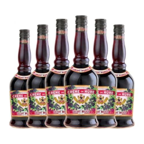 Cremelikör Cherry Rocher Creme de Mure 70 cl (Karton mit 6 Flaschen von 70 cl) von Cherry Rocher