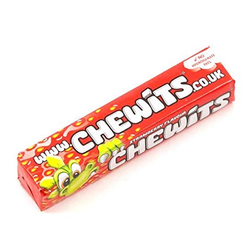 Chewits Kaubonbons Erdbeere Stix - 30g - 12er-Packung von Chewits