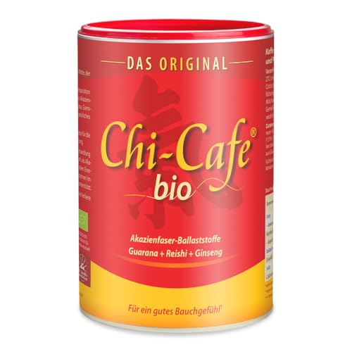 Chi-Cafe bio I 400 g Wellness Kaffee Getränkepulver mit Akazienfaser-Ballaststoffen I für eine gute Verdauung¹ I Reishi-Pilz, Ginseng und Guarana I cremig-mild, feine Karamellnote I vegan, 66 Tassen von Chi-Cafe