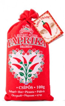 CHILI TRADE Paprikapulver im Leinensack scharf 100g von Chili- Trade Paprika Manufaktúra Kft.