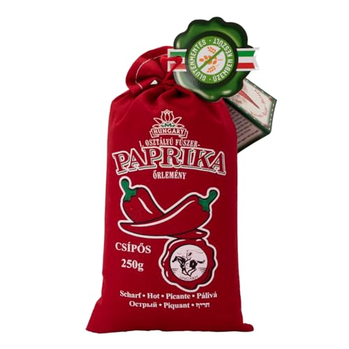 Ungarische Paprika Herkunft: Kalocsa, Ungarn (Scharf, 250g) von CHILI-TRADE Kft.