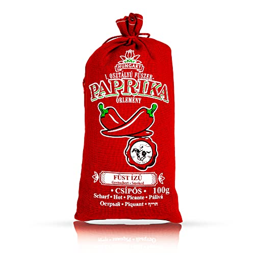 Ungarische Paprika Herkunft: Kalocsa, Ungarn (Scharf & Geräuchert, 100g) von CHILI-TRADE Kft.