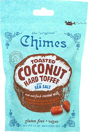 Chimes Toasted Coconut Toffee with Sea Salt Candy 3.5 Oz. - Pack of 3 von Chimes