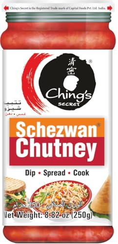 Chings Secret - Schezwan Chutney - Scharfe und würzige Sauce - Vielseitig verwendbar für Dips und Marinaden (250g) von Ching's Secret