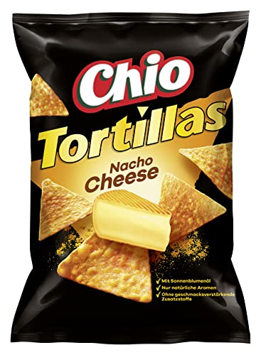 Chio Tortilla Chips Nacho Cheese, 10er Pack (10 x 125 g) von Chio