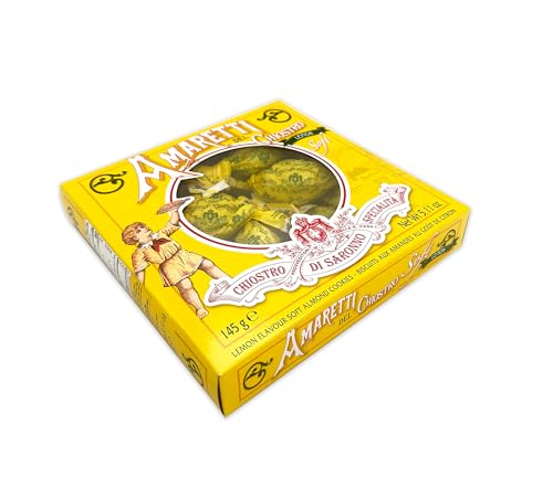 Chiostro Lemon Soft Amaretti Cookies, glutenfrei, 145 g, hergestellt in Italien von Chiostro di Saronno