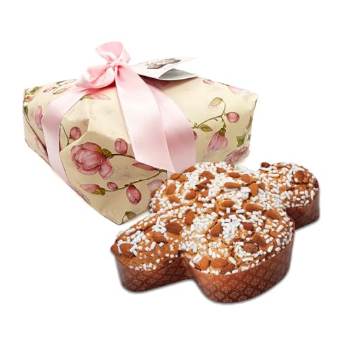 Chiostro di Saronno, Klassische Colomba 1 kg, Ostertaube mit Kandierten Früchten, Zucker und Mandelglasur, Handverpackt von Chiostro di Saronno