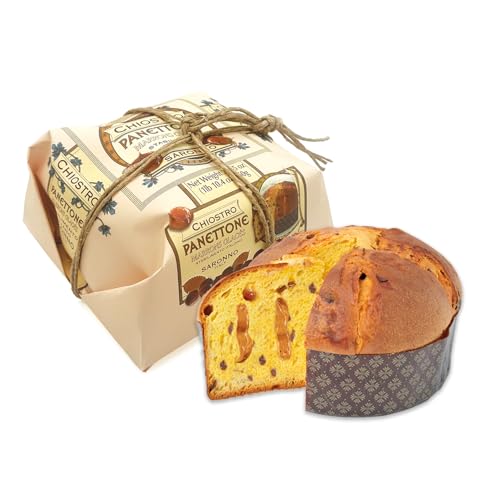 Chiostro di Saronno Handwerklicher Panettone mit Marrons Glacés 750 g, Langsam fermentierter Panettone, Panettone mit Stücken und Creme von Marrons, Ohne kandierte Früchte, Ohne Sultaninen von Chiostro di Saronno