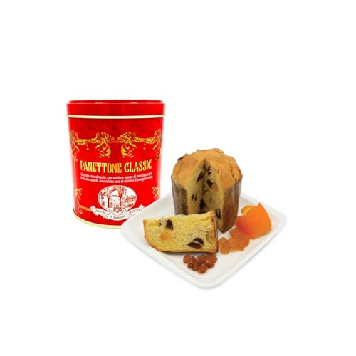 Chiostro di Saronno Klassischer Mini-Panettone 100 g, Langsam fermentierter Panettone, Panettone mit kandierten Früchten und Sultaninen, Traditioneller Panettone mit Orangenschalen und Sultaninen von Chiostro di Saronno